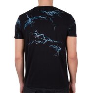 Alpha Industries Herren T-Shirt Lightning AOP black/white
