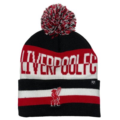 47 Brands Liverpool FC Beanie Split Text Cuff Knit black