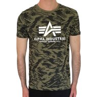 Alpha Industries Herren T-Shirt Basic Logo Camo...