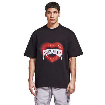 Pegador Herren Heart Oversized T-Shirt black S