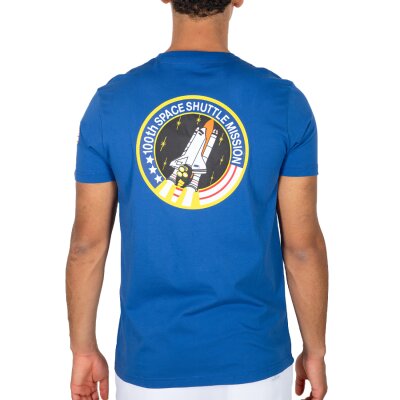 Alpha Industries Herren T-Shirt Space Shuttle nasa blue XXL