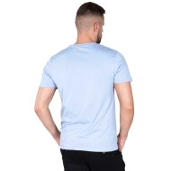 Alpha Industries Herren T-Shirt Basic Small Logo light blue