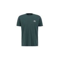 Alpha Industries Herren T-Shirt Basic Small Logo navy green