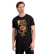 Alpha Industries Herren T-Shirt Heritage Dragon black S