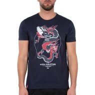 Alpha Industries Herren T-Shirt Heritage Dragon rep.blue