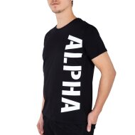 Alpha Industries Herren T-Shirt Side Print black