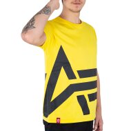 Alpha Industries Herren T-Shirt Side Logo empire yellow