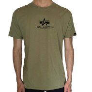 Alpha Industries Herren Basic T-Shirt ML olive