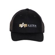 Alpha Industries Alpha Label Trucker Cap Foil Print black