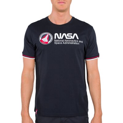 Alpha Industries Herren T-Shirt NASA Retro rep.blue