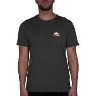 Alpha Industries Herren T-Shirt Basic Small Logo Reflective Print dark olive