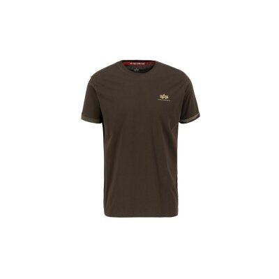 Alpha Industries Herren T-Shirt Roll-Up Sleeve dark olive camo