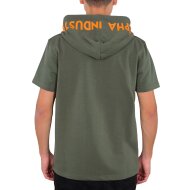 Alpha Industries Herren Printed Hoodie T-Shirt dark olive