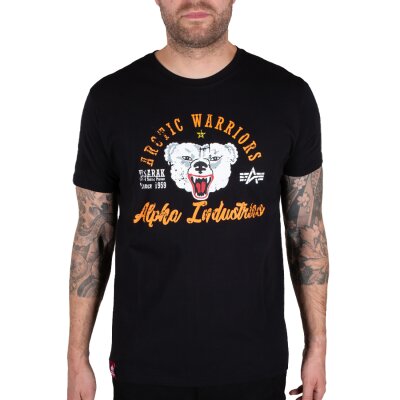 Alpha Industries Herren T-Shirt Arctic Warriors black