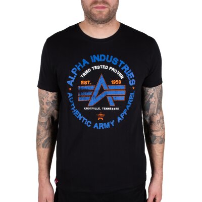 Alpha Industries Herren T-Shirt Authentic black