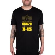 Alpha Industries Herren T-Shirt Alpha X-15 black