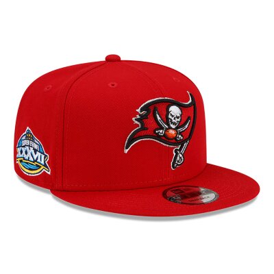 New Era 9FIFTY Snapback Cap NFL Patch Up Tampa Bay Buccaneers red