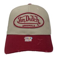 Von Dutch Originals Dad Baseball Cap grey/bordeaux