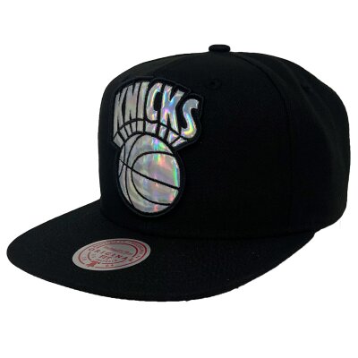 Mitchell & Ness Snapback NBA Iridescent XL Logo New York Knicks black