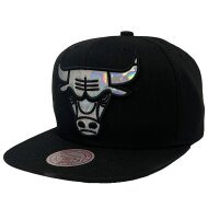 Mitchell &amp; Ness Snapback NBA Iridescent XL Logo Chicago Bulls black