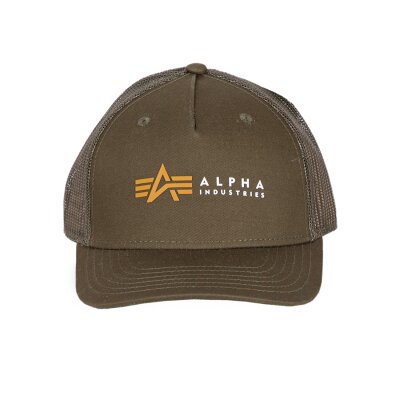 Alpha Industries Alpha Label Trucker Cap dark olive