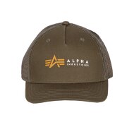Alpha Industries Alpha Label Trucker Cap dark olive