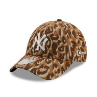 New Era 9FORTY Wmn Cap All Over Print New York Yankees wheat