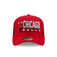 New Era 9FORTY Trucker Cap Wordmark Graphic Chicago Bulls red