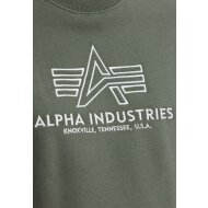 Alpha Industries Herren Sweater Embroidery dark olive