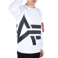 Alpha Industries Herren Sweater Side Logo white