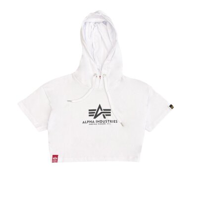 Alpha Industries Damen Basic Hooded T-Shirt COS Wmn white