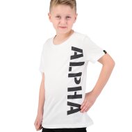 Alpha Industries Kinder T-Shirt Side Print white
