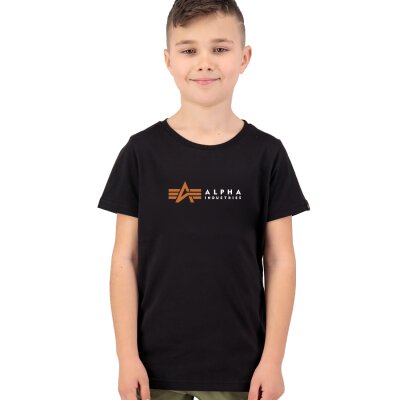 Alpha Industries Kinder T-Shirt Alpha Label black