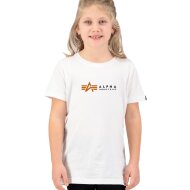 Alpha Industries Kinder T-Shirt Alpha Label white