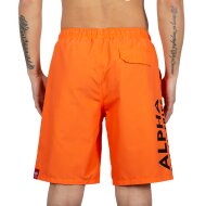 Alpha Industries Herren Shorts Side Print Board alpha orange