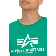 Alpha Industries Herren T-Shirt Basic Logo jungle green