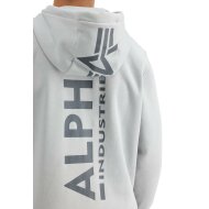 Alpha Industries Herren Hoodie Back Print pastel grey