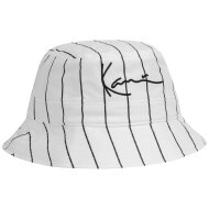 Karl Kani Signature Prinstripe Bucket Hat white/black