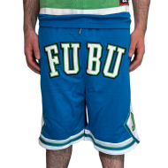 FUBU Herren Shorts College Mesh blue/white/green