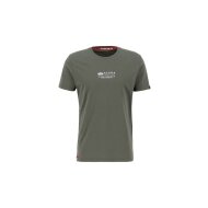 Alpha Industries Herren T-Shirt Alpha Wording dark olive
