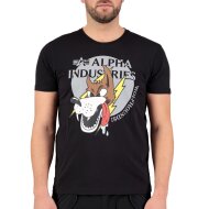 Alpha Industries Herren T-Shirt Wolfhounds black