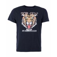 Top Gun Herren T-Shirt Tiger Print 3017 black