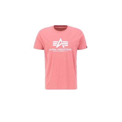 Alpha Industries Herren T-Shirt Basic Logo coral red