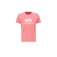 Alpha Industries Herren T-Shirt Basic Logo coral red