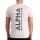 Alpha Industries Herren T-Shirt Backprint jet stream white