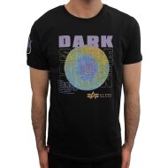 Alpha Industries Herren T-Shirt Dark Side black/neon purple