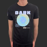 Alpha Industries Herren T-Shirt Dark Side black/neon purple