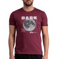 Alpha Industries Herren T-Shirt Dark Side burgundy