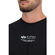 Alpha Industries Herren T-Shirt Alpha Wording black