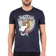 Alpha Industries Herren T-Shirt Wolfhounds rep.blue